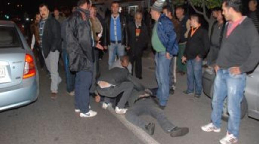 Otomobil yayaya çarptı: 1 yaralı