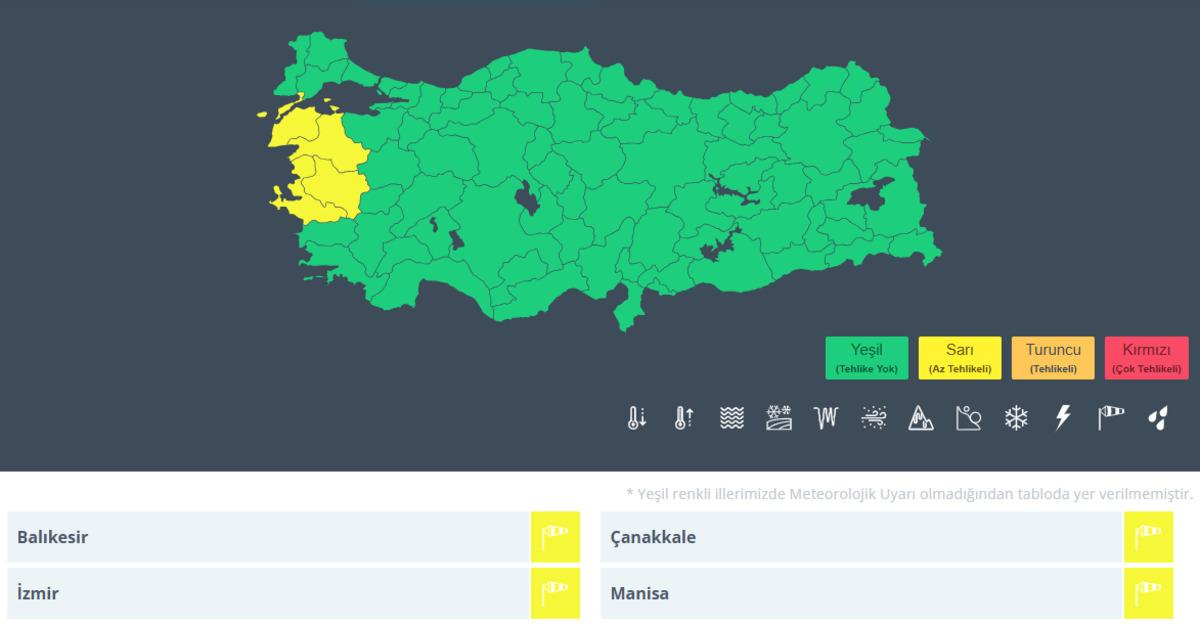 Hafta sonu planı yapanlar dikkat! Meteoroloji 4 b&ouml;lge i&ccedil;in fırtına alarmı verdi 2