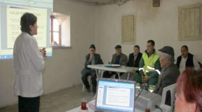 &Ccedil;ankaya'nın k&ouml;ylerinde kanser taraması yapılıyor