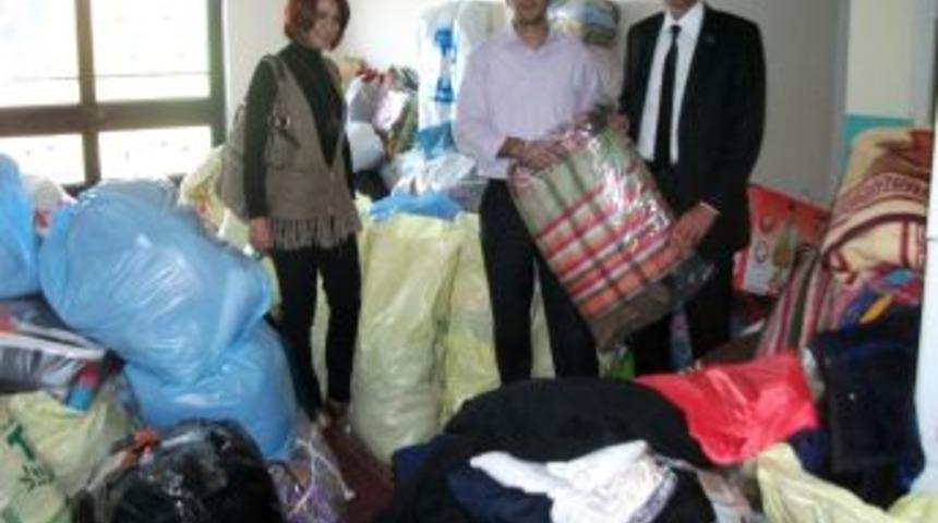 Karaağa&ccedil;lılar, Van'a yardım elini uzattı