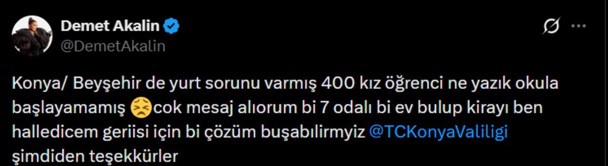 Demet Akalın o ildeki yurt sorunu için harekete geçti! Kirayı ben halledeceğim 1