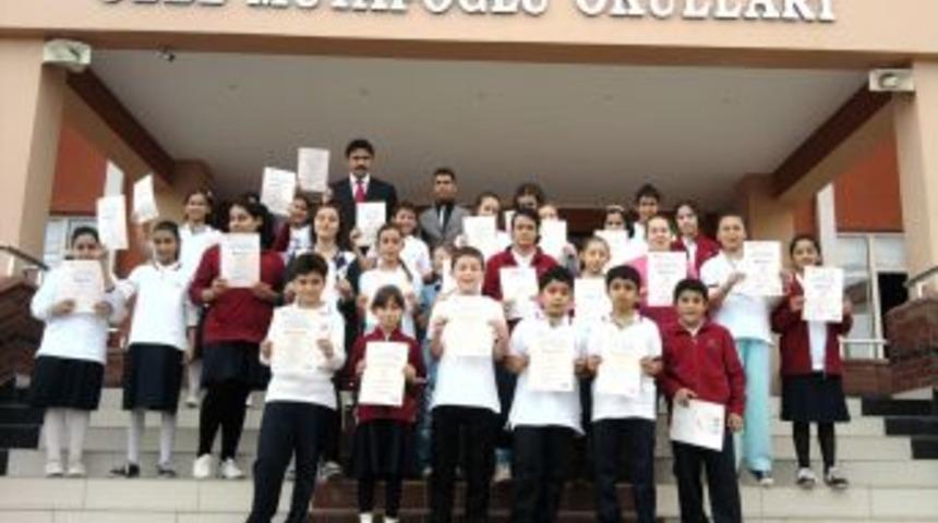 Dil sınavına giren &ouml;ğrenciler sertifikalarını aldı