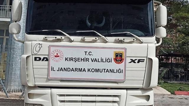 Şasesi değiştirilmiş tır yol kontrolünde yakalandı