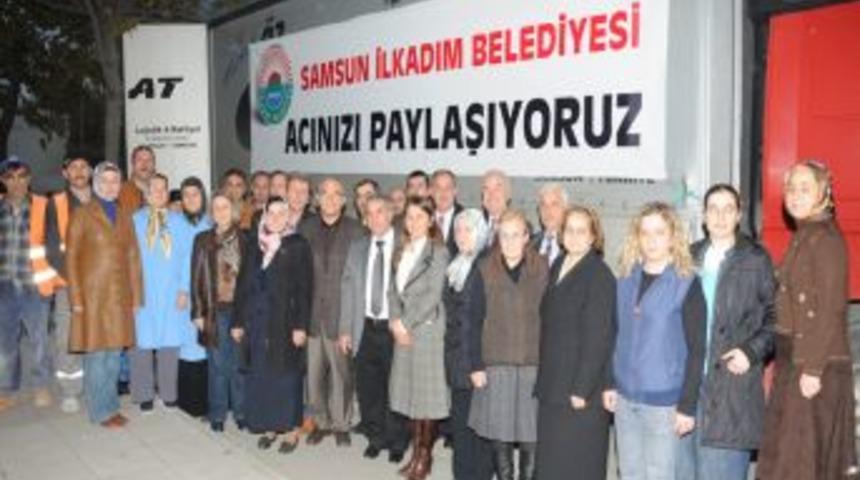 İlkadım Belediye'si Van'a ikinci yardım TIR'ını uğurladı