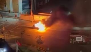 Yer: İstanbul! Seyir halindeki cip alev alev yandı