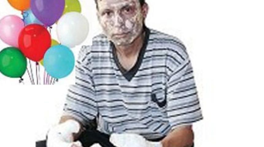 Seyyar satıcı balonla zabıtaları yaktı!