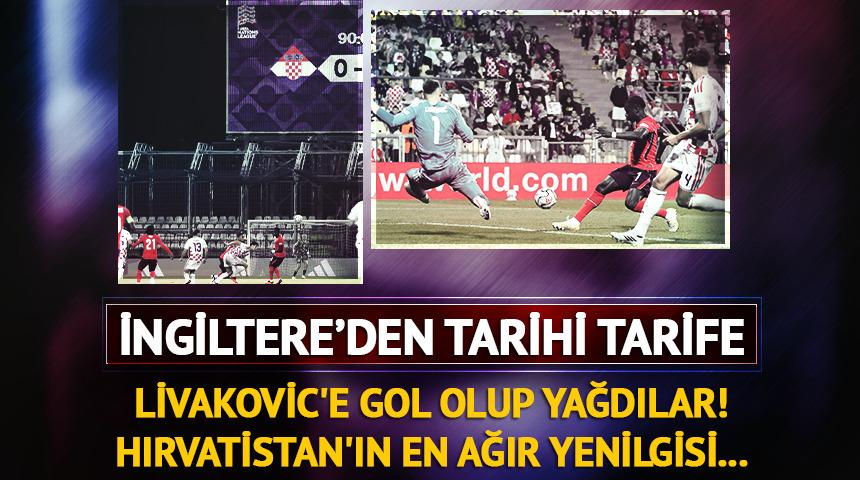 Livakovic'e gol olup yağdılar! İngiltere'den Hırvatistan'a fark