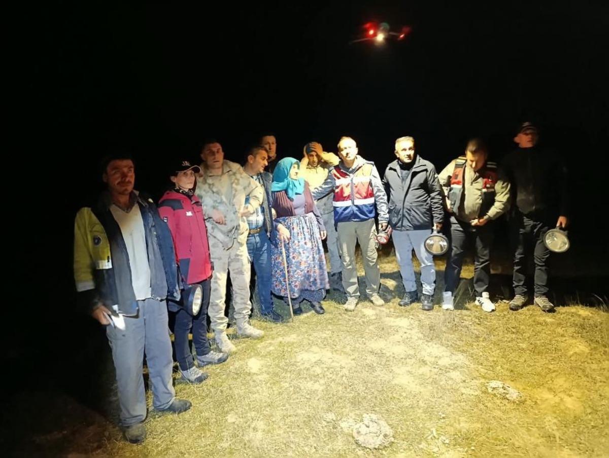 Bursa da 3 gündür kayıp olan yaşlı kadın dron ile bulundu 1