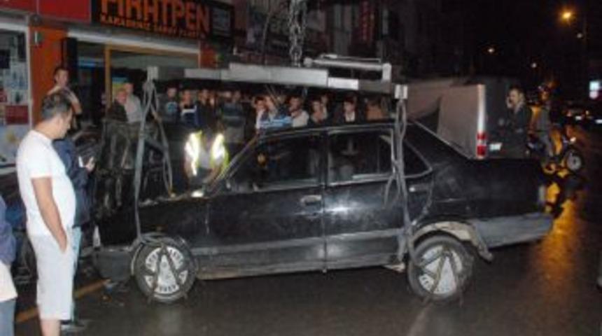 Hastane çıkışı kaza yaptılar: 1 yaralı