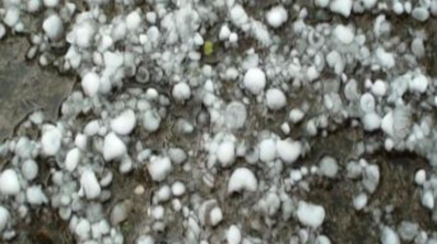 Bartın&rsquo;a dolu yağdı