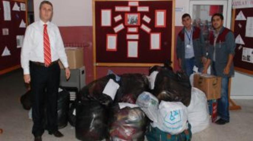 &Ouml;ğrenciler Van&rsquo;daki kardeşlerini unutmadı