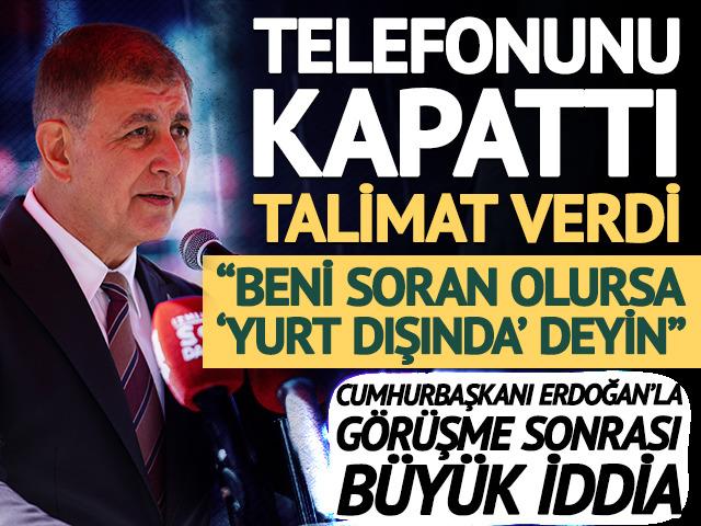 Cumhurbaşkanı Erdoğan'la g&ouml;r&uuml;şen başkan hakkında b&uuml;y&uuml;k iddia
