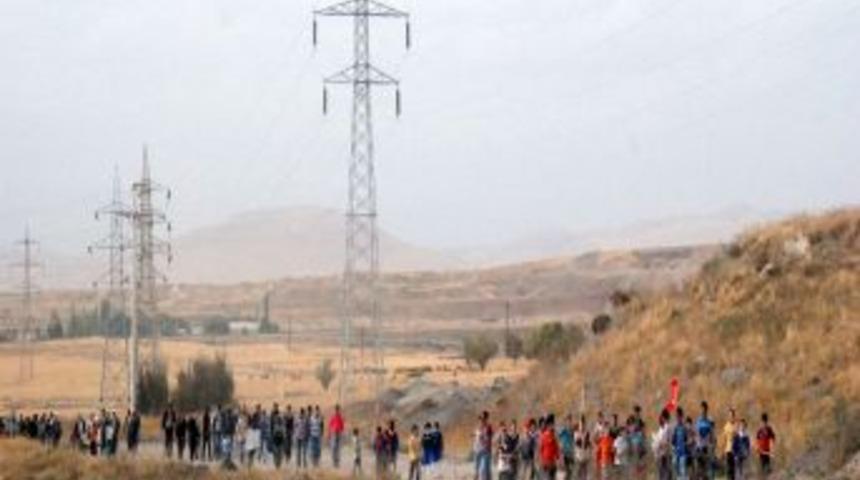 K&ouml;yl&uuml;lerden termik santrale protesto