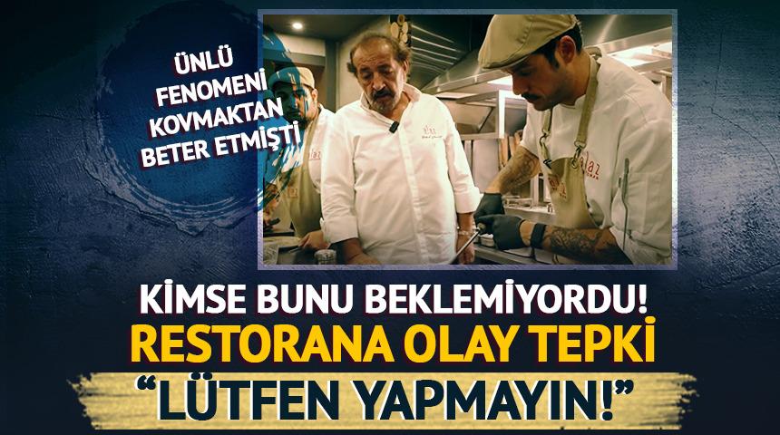 G&ouml;r&uuml;nt&uuml;ler sonrası Mehmet Şef'in restoranına olay tepki!