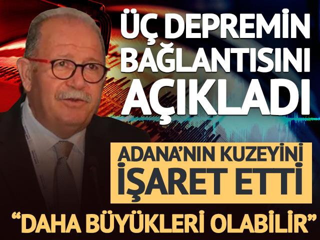 &Uuml;&ccedil; depremin bağlantısını a&ccedil;ıkladı
