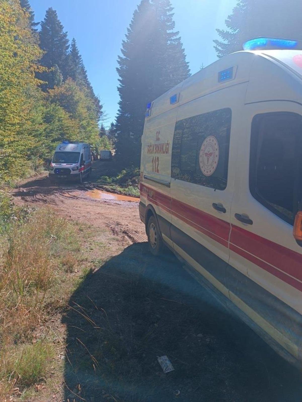 Mantar toplamaya giden ailenin trakt&ouml;r&uuml; devrildi: Dede &ouml;ld&uuml;, torunu yaralandı 3