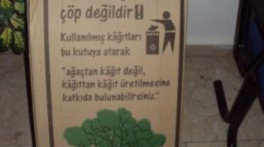 Elmalı'da kağıt toplama kampanyası