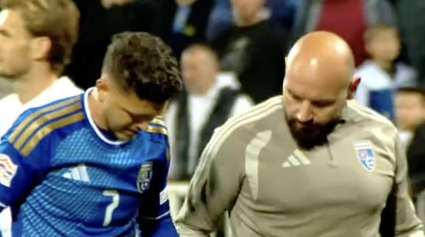 Beşiktaş'a milli aradan k&ouml;t&uuml; haber: Milot Rashica Kosova ma&ccedil;ında sakatlandı