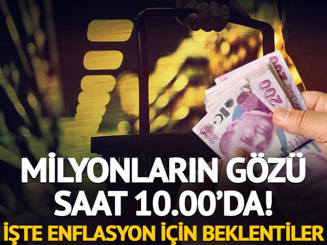 Milyonların g&ouml;z&uuml; saat 10.00'da: T&Uuml;İK enflasyon rakamlarını a&ccedil;ıklayacak