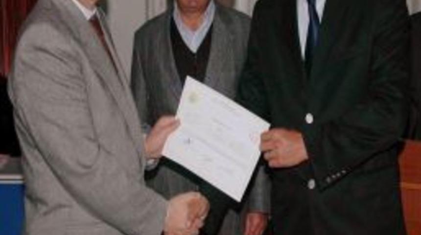 'Kurban Kesim Kkursu'nu bitiren kasaplar sertifika aldı