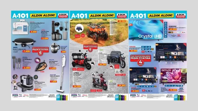 A101'e elektrikli moped geliyor! 8 Ekim 2026 A101 Kataloğu