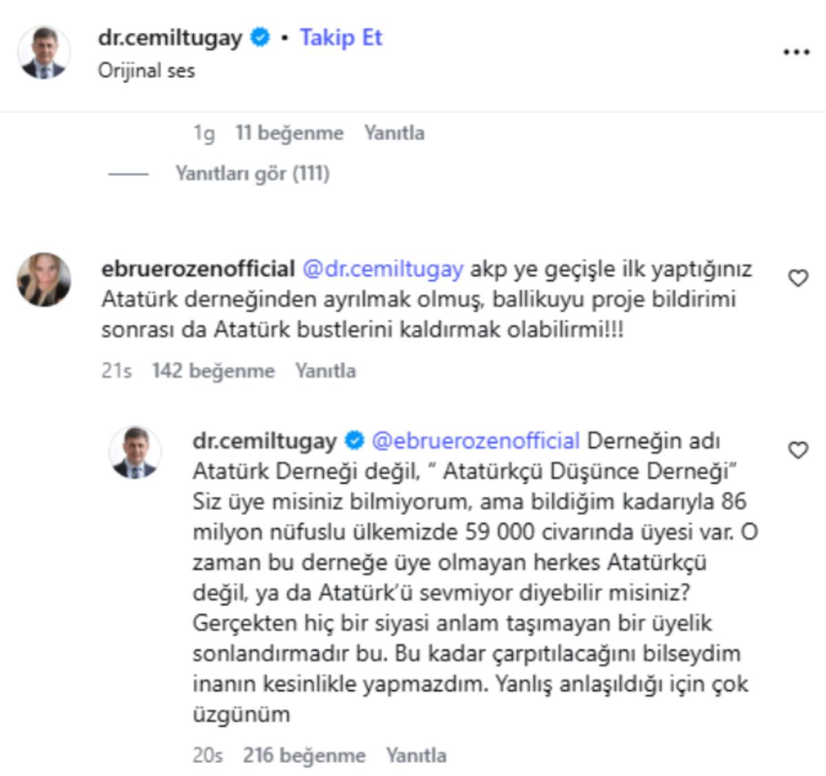 Cemil Tugay dan Instagram da yoğun mesai: Yorum yağmuruna tek tek yanıt verdi 2