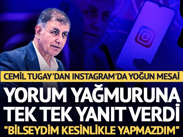 Cemil Tugay'dan Instagram'da yoğun mesai