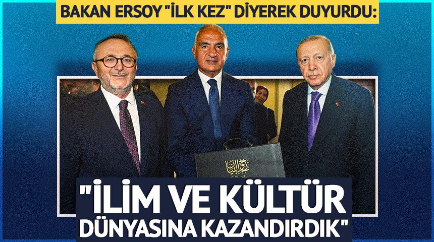 23 yıllık emek yeniden hayat buldu! Bakan Ersoy: "Gelecek nesillere aktarmanın mutluluğunu yaşıyoruz"