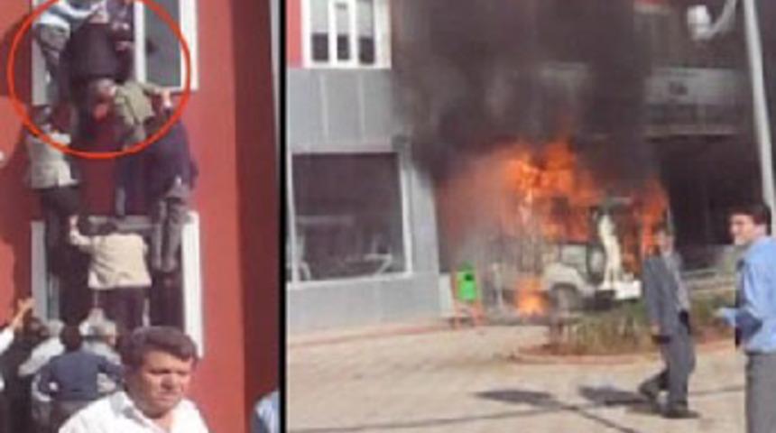 Kahta Belediyesi'nde olaylı eylem