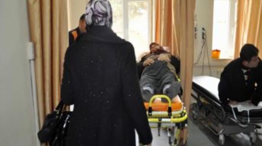 Elini kesen acemi kasaplar hastanenin yolunu tuttu