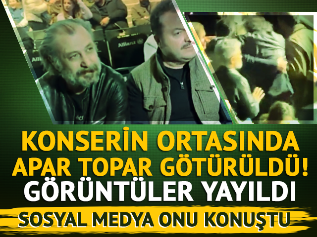 Konserden apar topar çıkarıldı! 2 kişi zor taşıdı 