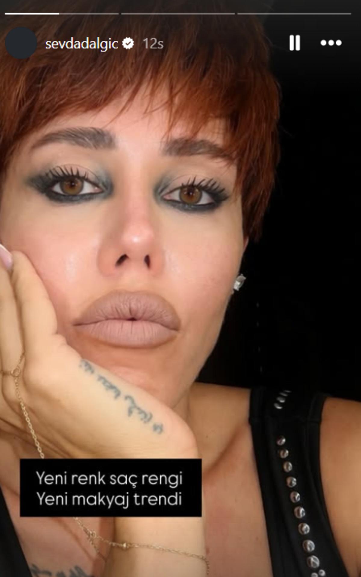 Sevda Dalgıç boşanma kararı sonrası imaj değiştirdi! Esmerdi kızıl oldu 2