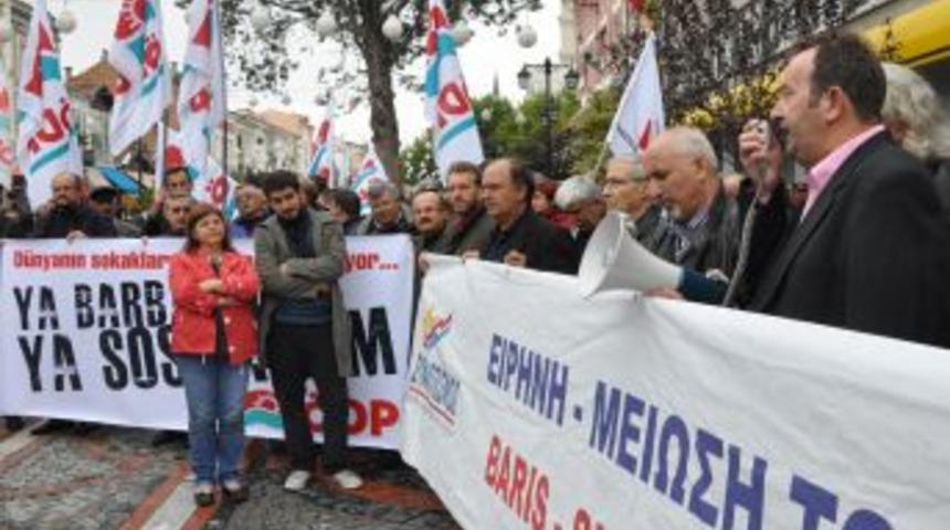 T&uuml;rk ve Yunan solcuları Edirne&rsquo;de eylem yaptı