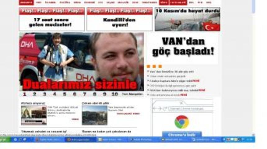 Enkaz altındaki iki gazeteciden haber alınamıyor