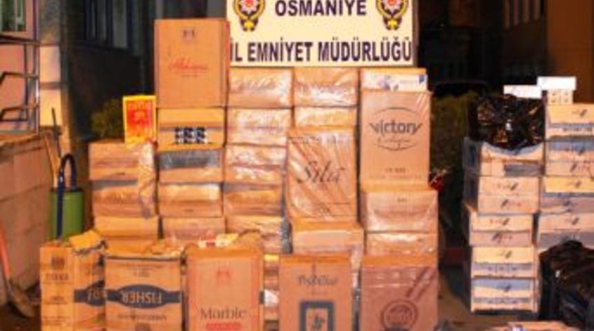 Osmaniye&rsquo;de 97 bin paket ka&ccedil;ak sigara ele ge&ccedil;irildi