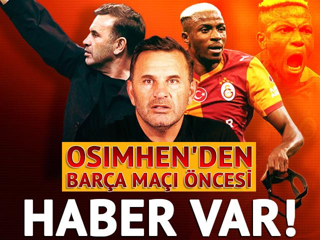 Galatasaray'da aslan pusuda! Osimhen'in hedefi Barcelona gecesi