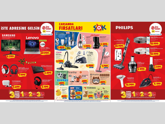 7 Ekim ŞOK Akt&uuml;el kataloğunda Philips robot s&uuml;p&uuml;rge var!