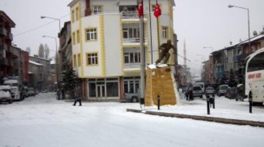 Sarıkamış&rsquo;ta kar yağışı etkili oluyor