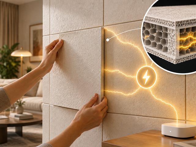 Duvarlara tek tek yerleştiriliyor! Nemden elektrik &uuml;retiyor