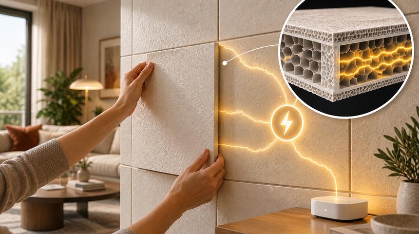 Duvarlara tek tek yerleştiriliyor! Havadaki nemi kullanarak elektrik &uuml;retiyor