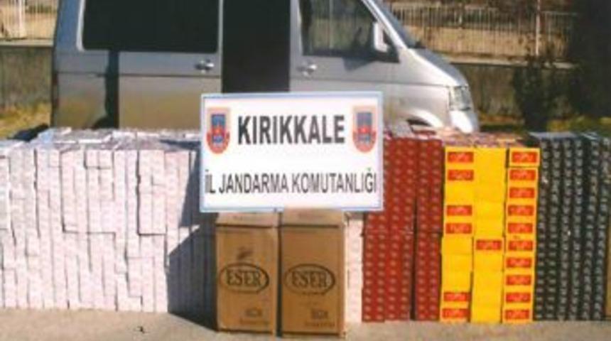 Kırıkkale'de 26 bin 850 paket ka&ccedil;ak sigara ele ge&ccedil;irildi