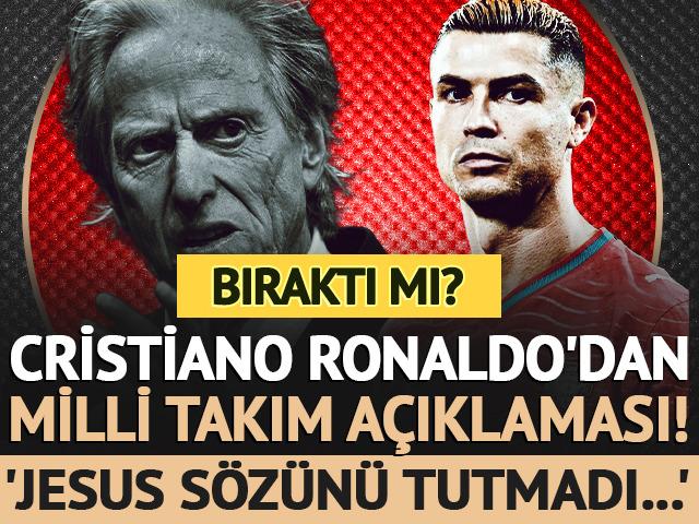 Cristiano Ronaldo'dan Milli Takım a&ccedil;ıklaması! Bıraktı mı?