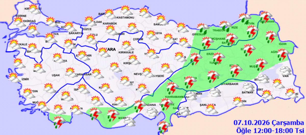 Meteoroloji peş peşe uyardı! Sağanak geliyor, sıcaklıklar d&uuml;ş&uuml;yor 1