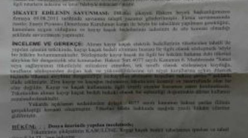 T&uuml;keticinin, elektrikte kayıp ka&ccedil;ak bedeline itirazı kabul edildi