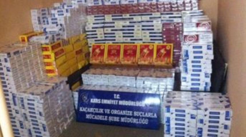 Kars'ta sigara ka&ccedil;ak&ccedil;ılarına darbe