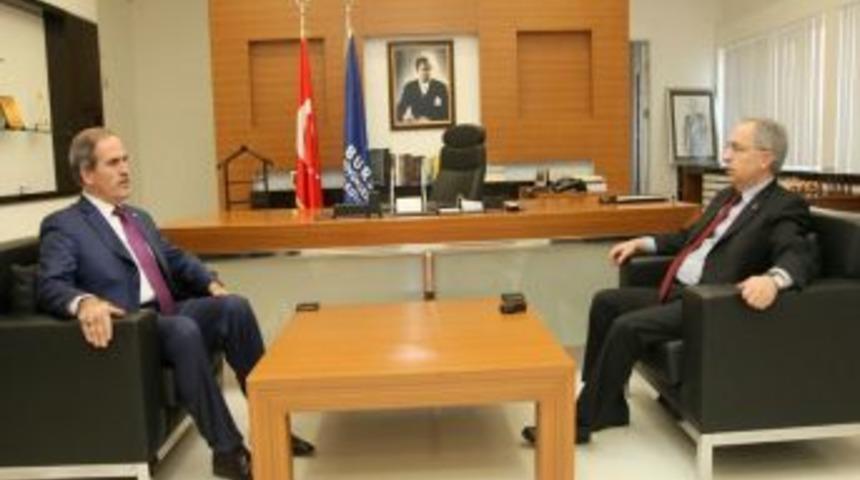 Bursa Emniyet M&uuml;d&uuml;r&uuml; Yılmaz'ın veda ziyaretleri s&uuml;r&uuml;yor