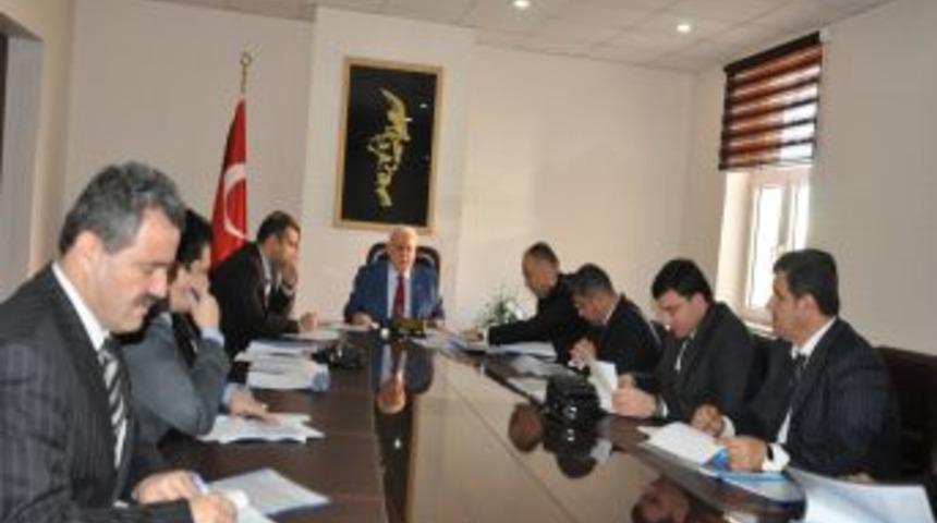 K&Ouml;YDES projeleri, valilikte yapılan toplantıda ele alındı