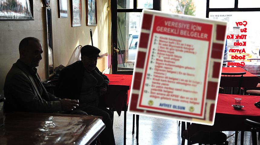 Veresiye i&ccedil;in istenen 13 belge şaşırttı: En az 85 KPSS puanı, sağlık raporu...