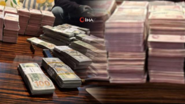 Belediye başkan yardımcısının evinden servet çıktı: Balya balya TL, dolar, euro, altın