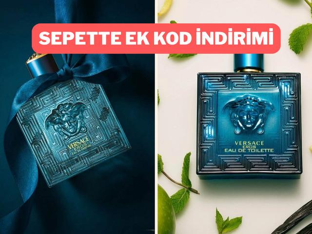 G&uuml;n&uuml;n fırsat &uuml;r&uuml;n&uuml;! Versace Eros'ta sepette ek indirimi ka&ccedil;ırmayın